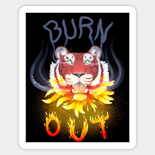 Burn Out Sticker